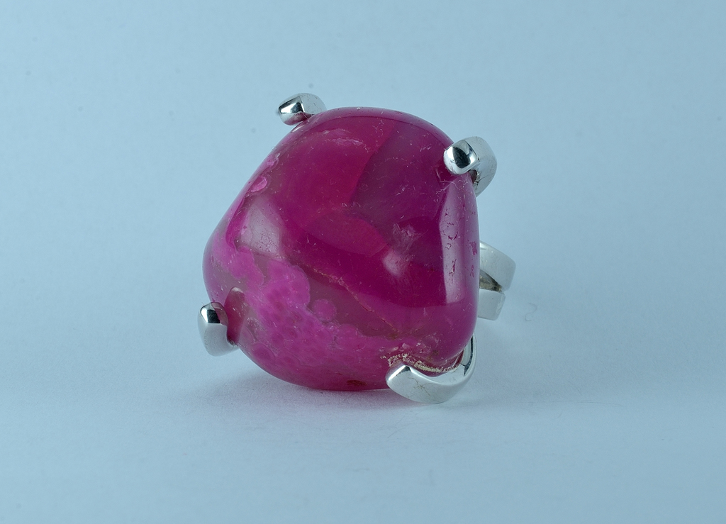 Anello agata rosa